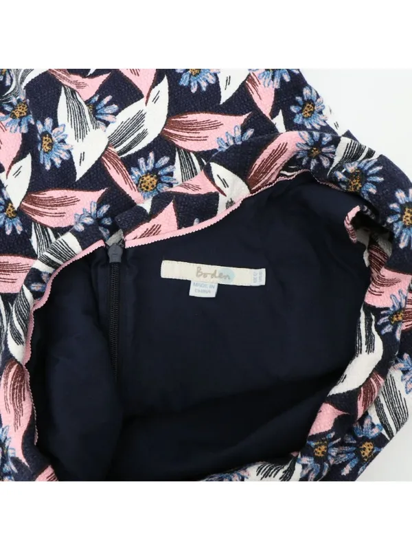 Boden Martha Sleeveless Lined Floral Top 8 Blue - Image 5