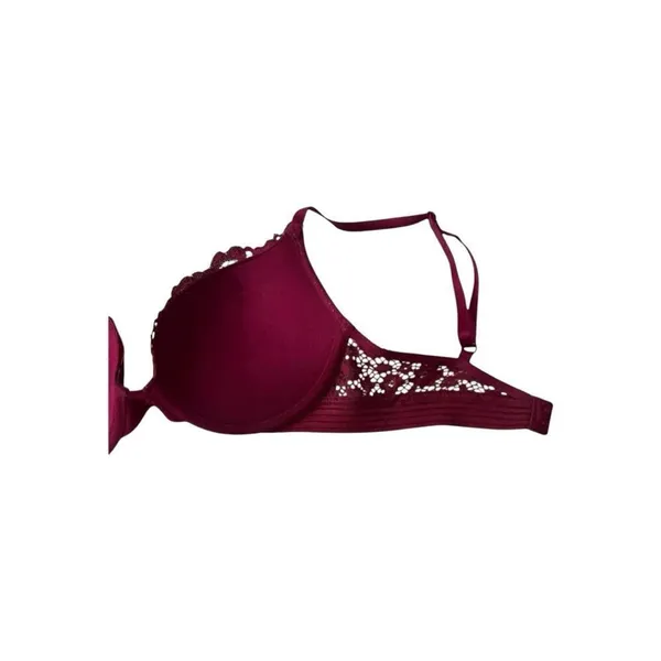 Victorias Secret Red Floral Lace Very Sexy Push-Up Bra Size 32C Underwire - Image 6