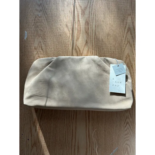 New Women’s A New Day Faux Suede Look Handbag 👜 Purse Snap Closure 7”x13.5”x7” - Image 10