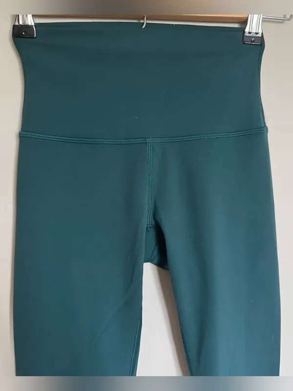 Lululemon Wunder Train High-Rise Crop 23” Green Jasper Turquoise Legging Size 2 - Image 4