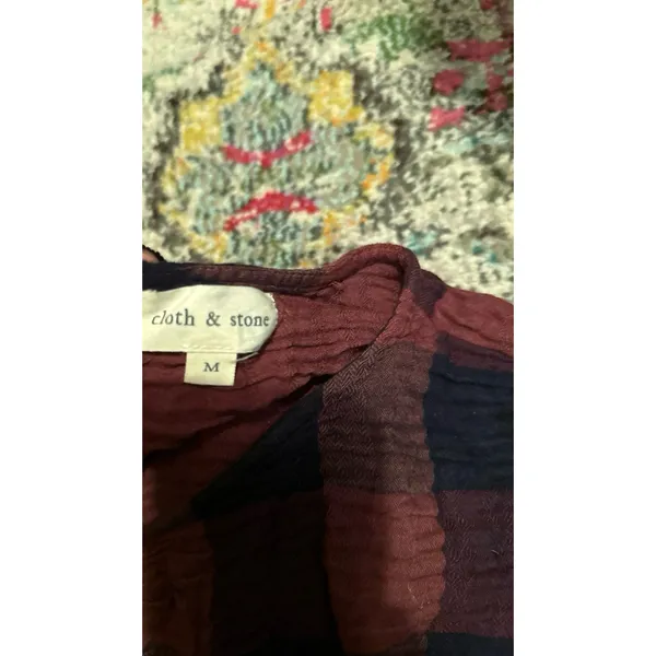Cloth and stone flannel top - Image 2