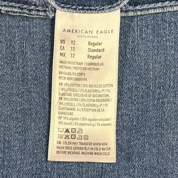 American Eagle Outfitters Women's Wide Leg Jeans - Medium Blue - Image 15