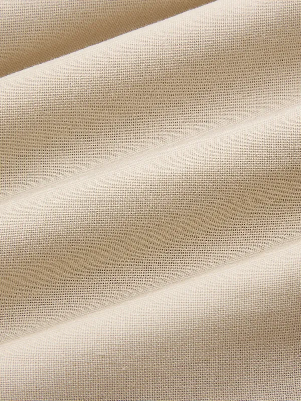Commense Cut-Out Linen Blend Halter Maxi Dress Khaki Beige Small NWT - Image 10