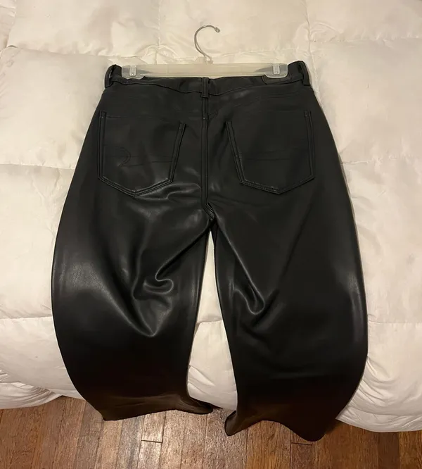 Flare Leather Pants - Image 6