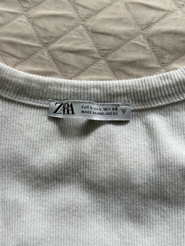 White ZARA Tank Top - Image 3