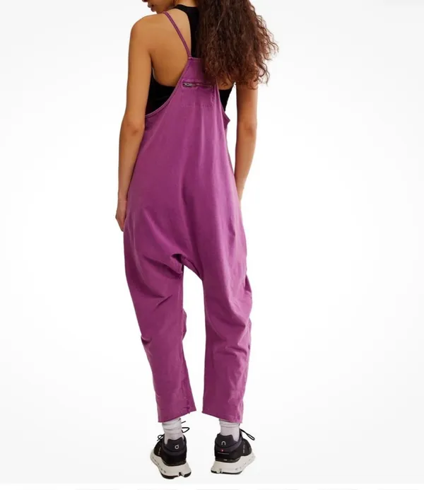 Free People FP Movement Hot Shot Onesie in Deep Mulberry sz M EUC - Image 6