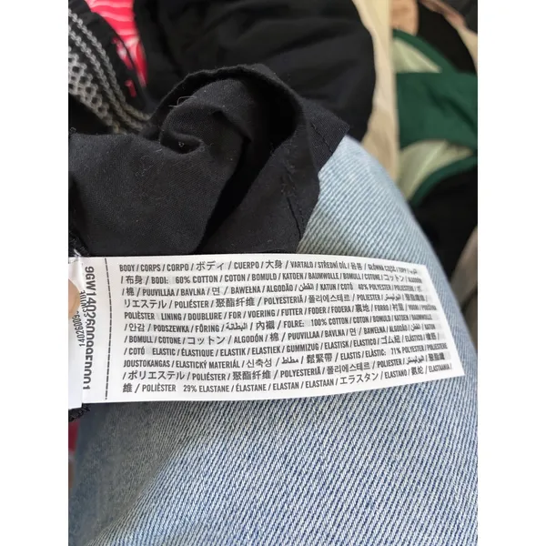 NWT Abercrombie & Fitch‎ Convertible Sleeve Smocked Black Smocked Puff Sleeve L - Image 6