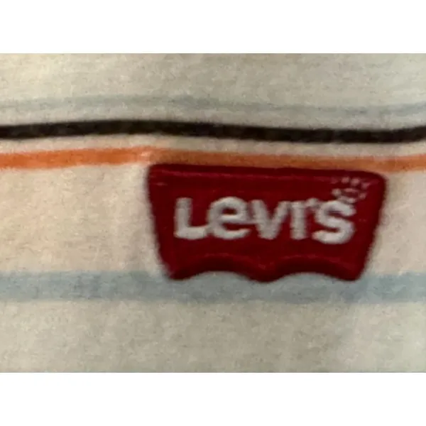 Levi's Sherbert Striped Babydoll Tee Shirt Women's Sz XS - Image 3