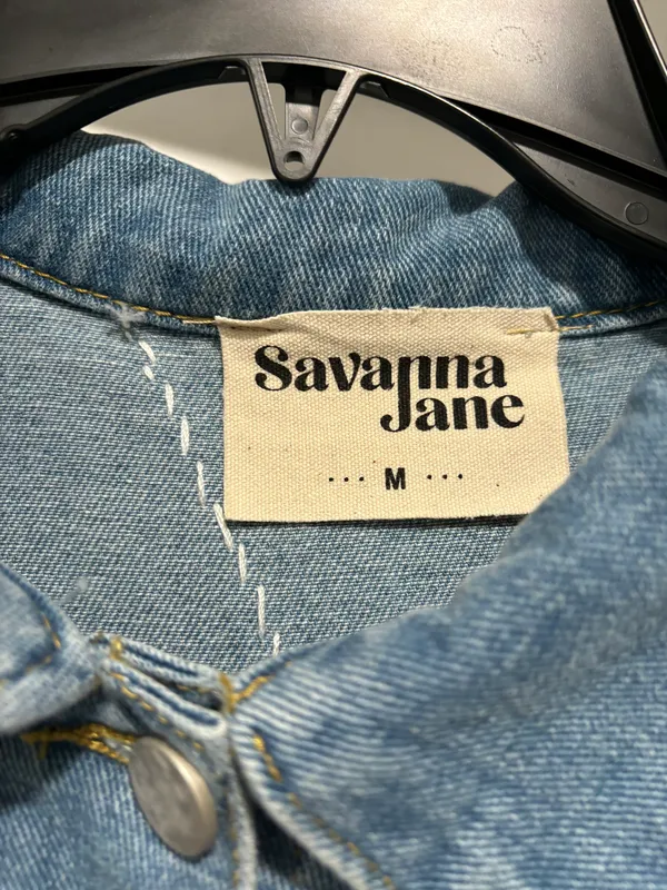 Savanna Jane Denim Rhinestone Jacket - Image 3