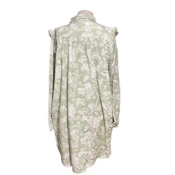 Roller Rabbit Caxias Darya Dress Sage Green White‎ Floral Size Medium - Image 7
