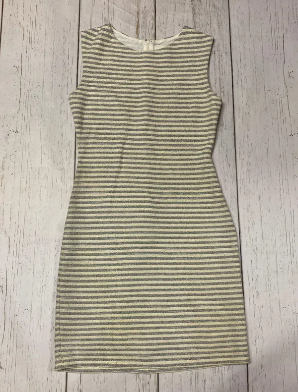 Kinette Textured Striped Gold Metallic Dress Size 6 - Image 3