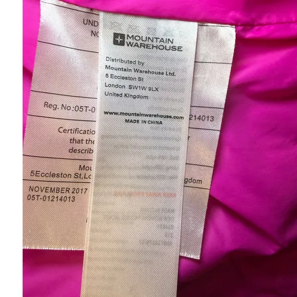 Mountain Warehouse Womens Pink‎ Puffer Jacket Hooded Lightweight Packable Sz 10 - Image 10