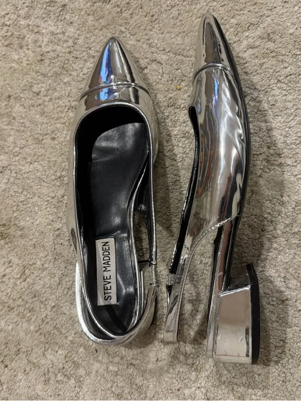 STEVE MADDEN Christann Slingback Block Womens Kitten Heels size 6 - Image 7