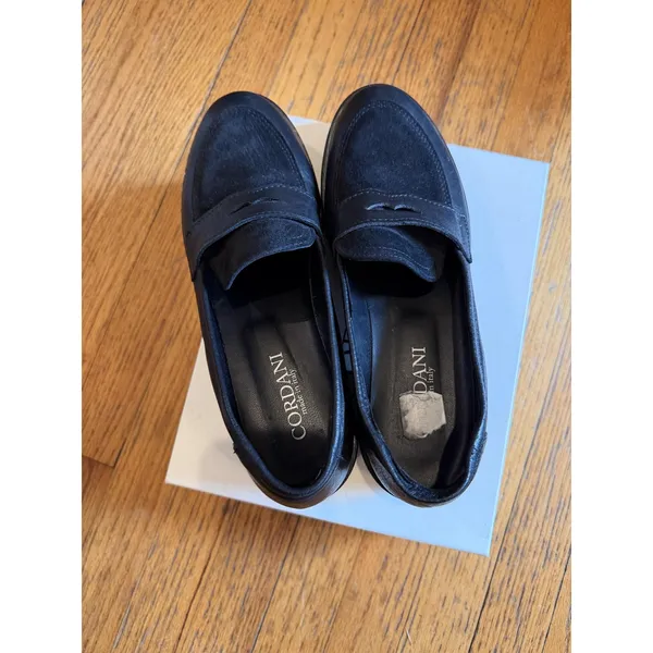 Cordani Shoes Womens Size 9 Black Audrey2 Made In Italy Lug Sole Loafers - Image 10