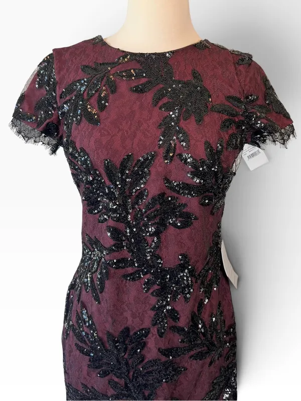 Dress the Population Valerie Sequin Lace Dress - Image 3
