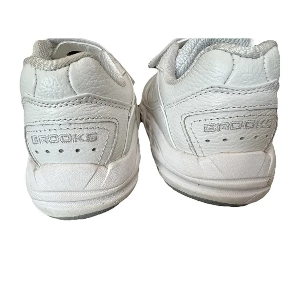 Brooks Addiction Walker V-Strap White Leather Support Walking Shoes Women's 9 - Image 5