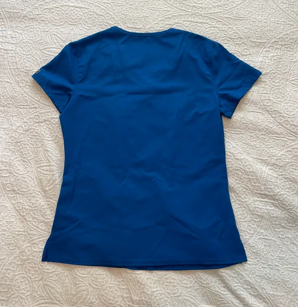 Med couture Blue Scrub Top - Image 3