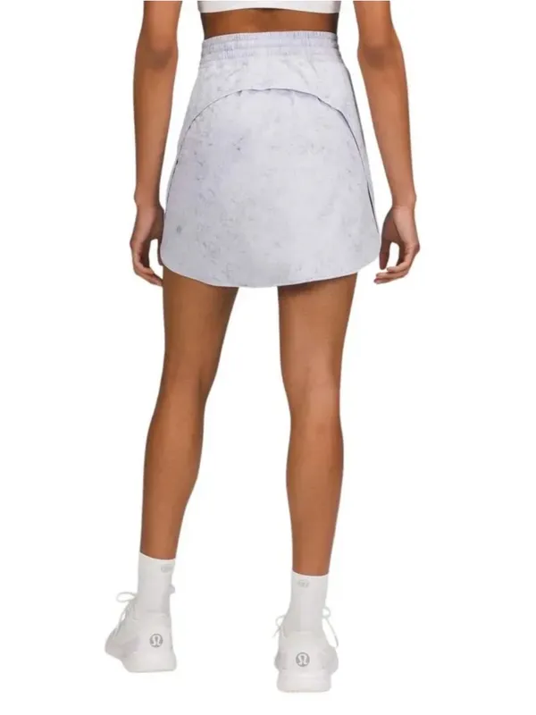 Lululemon Hotty Hot High Rise Skirt in Gravel Dust Pastel Blue - Image 3