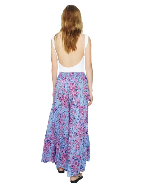 Poupette St Barth Soledad Pants in Large Womens Wide Leg loose fit Trousers - Image 3