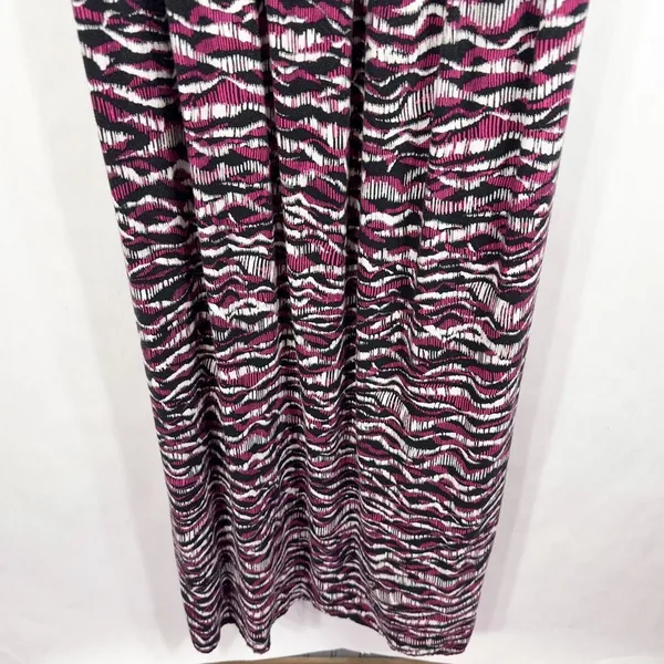 Daisy Fuentes Plus Size 3X Maxi Dress Black Pink‎ Color Block Sleeveless 789 - Image 7