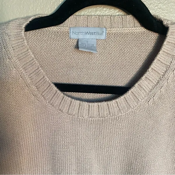 Northwest tan sweater size Large‎ preppy fall casual - Image 3