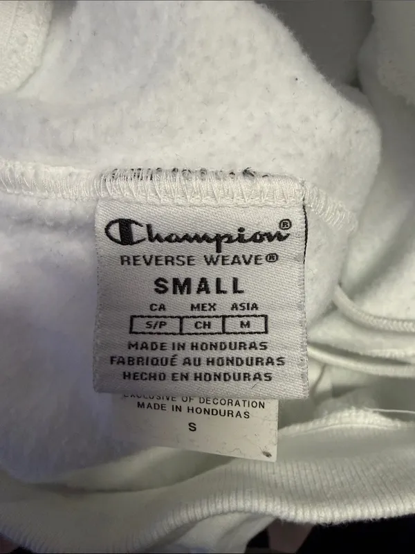 Champion Reverse Weave White Jogger Sweatpants - Hiking Athleisure. Size: Small - Image 2