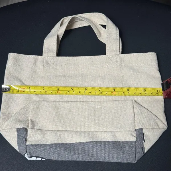 Snoopy and Woodstock Canvas Tote Bag - Image 3