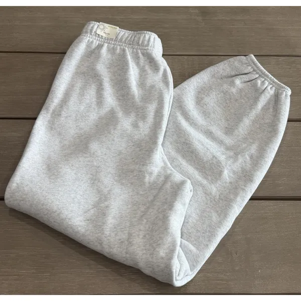 NWT OFFLINE by Aerie Womens Gray Jogger Sweatpants Fleece Sweat Pants XXS Baggy - Image 12