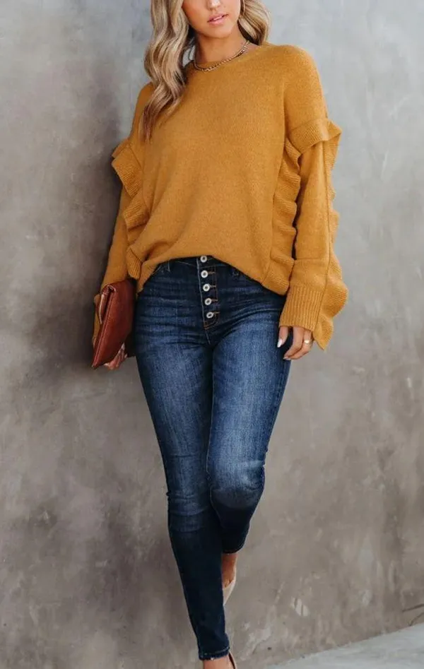 VICI | Charleston Ruffle Knit Sweater - Image 6