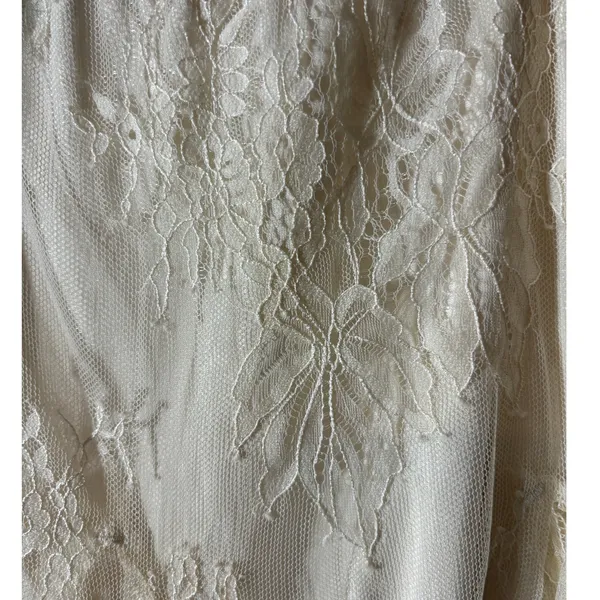 Wild Fable NEW JRs Size S Ivory Lace Godet Mini Skirt Pull-On Elastic Waist - Image 3