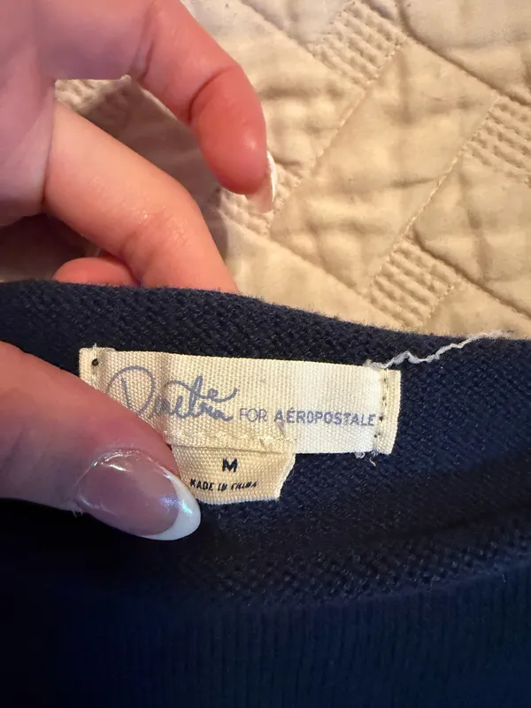 Aeropostale Sweater Knit Navy Blue - Image 2