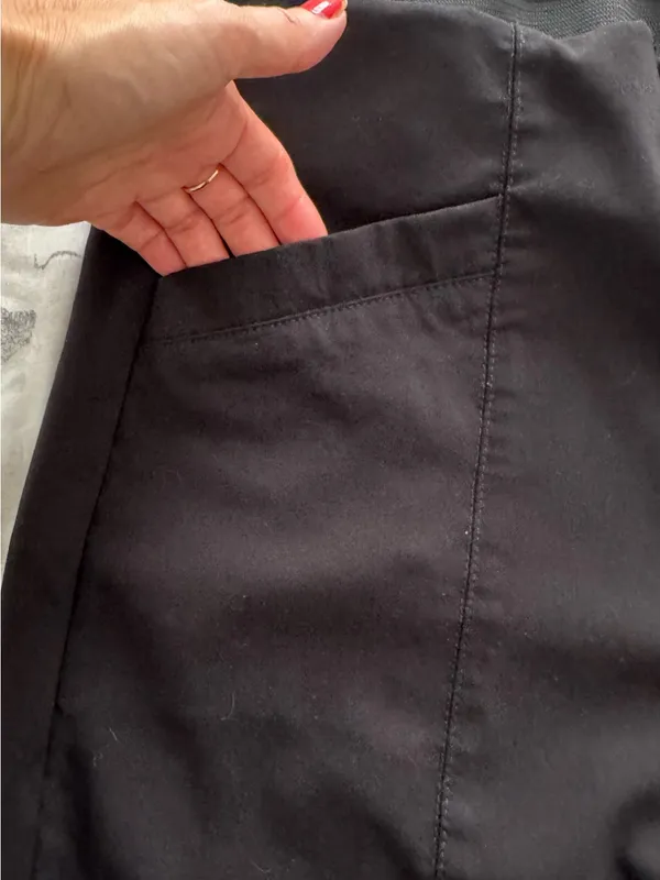 Counterparts Black Pull-On Wide Leg Pants with pockets, size XL wide waistband - Image 5