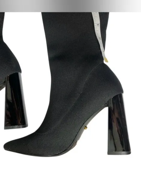 Cape Robbin Flo-A Black Stretch Thigh High Boots Block Heel Size 8 NIB - Image 3