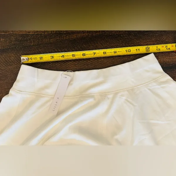 NWT Lilla P White Midi Skirt-Size Small/Stretchy Waist*Marks* - Image 4
