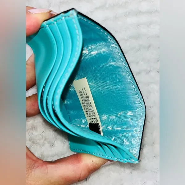 Kate Spade Card Holder Robin Egg Blue - Image 4