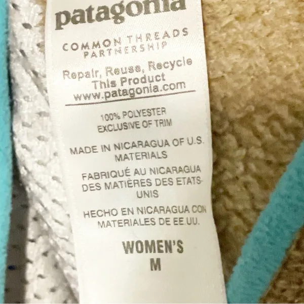 PATAGONIA Womens Medium Snap-T Fleece Pullover Sweater Polartec Thermal Pro - Image 4