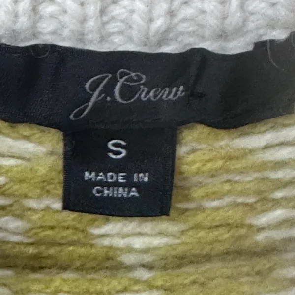 J. Crew Fair Isle‎ Knit Sweater Women's Size S Merino Wool Blend Scandi Minimal - Image 6