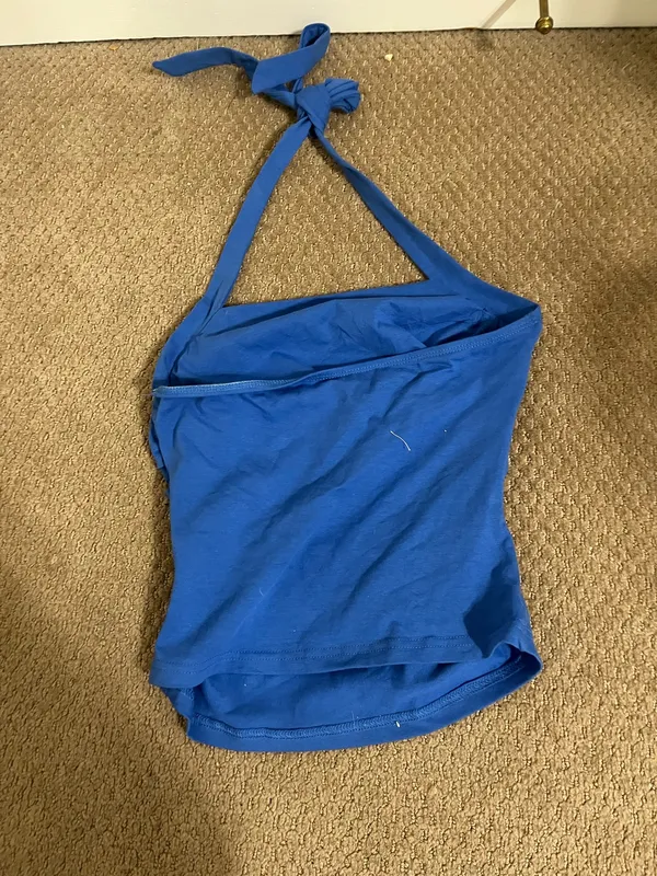 SheIn Blue halter top xs - Image 2