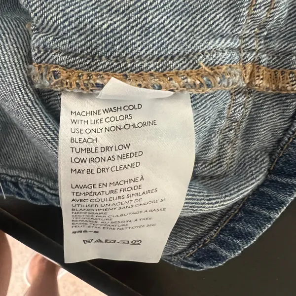 Free People We The Free Mini Skirt Women's 24 Blue Denim Light Wash Cargo Pocket - Image 7