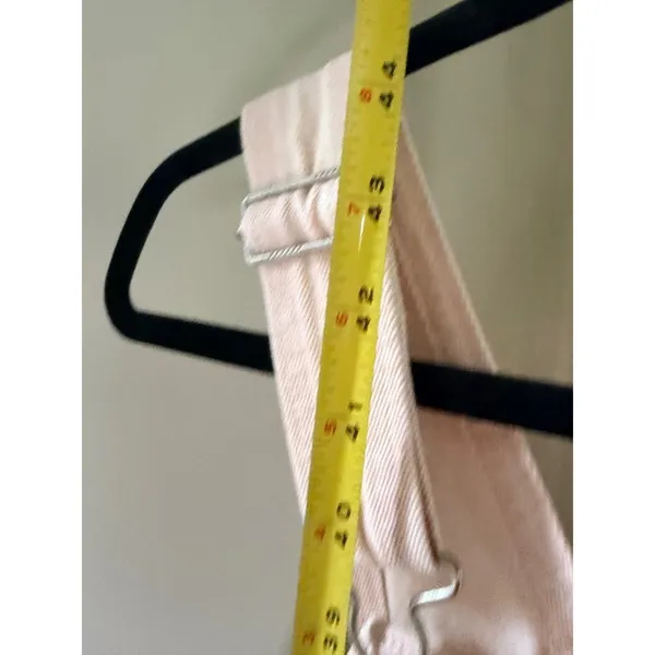 Levi's Hendrix Denim Skirtall Dusty Pink Overall Midi Dress XS - Image 7