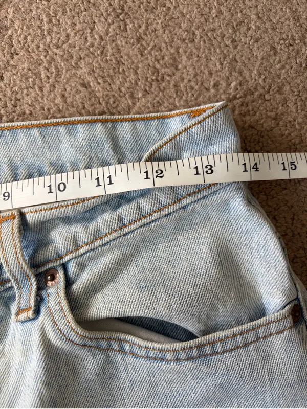 Vtg 90s Levi’s 521 jeans light wash tapered leg high rise - Image 7