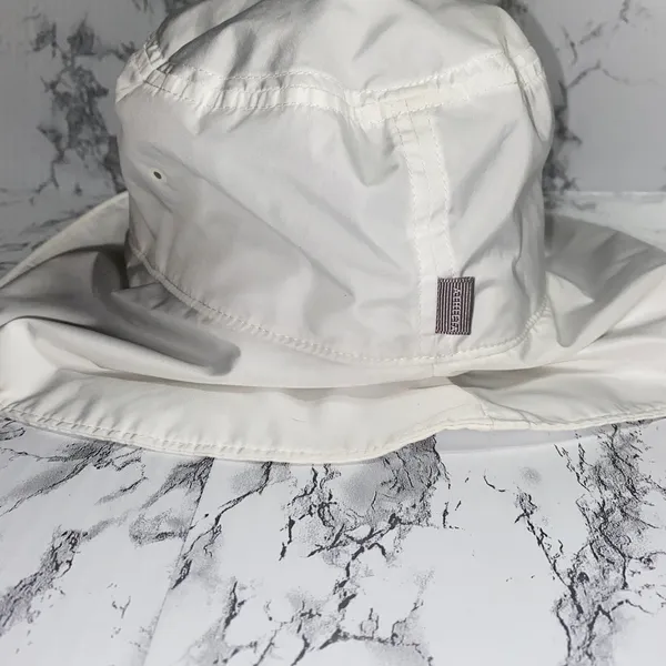 Athleta White Wide Brim Bucket Sun Hat Sunhat Women's One Size - Image 7