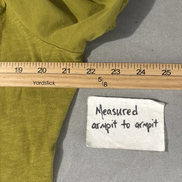 Habitat Knit Cardigan Size XL Chartreuse Green Open Front Artsy Lagenlook Boho - Image 9