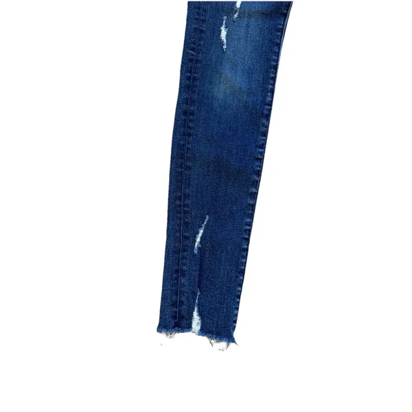 Vervet Jeans Womens 25 Blue Denim Stretch Mid Rise Fray Distressed Ankle Skinny‎ - Image 3