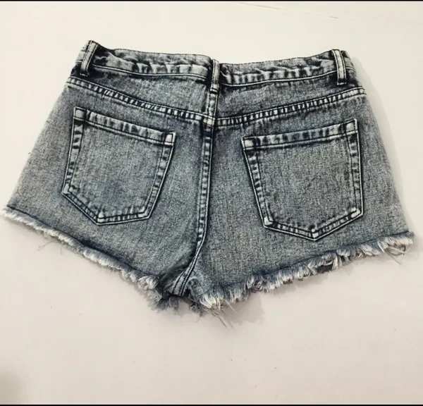 Forever 21 Distressed Denim Cut-Off Jean Shorts - Image 2
