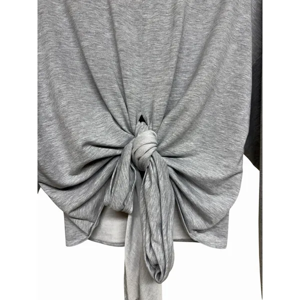 Alo Yoga Dreamy Wrap Pullover Sweatshirt Heather Gray Women's‎ Size Large - Image 7