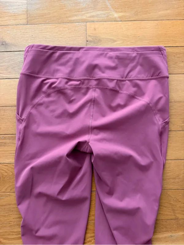 Lululemon Ready To Race Moss Rose Pink 21” Crop Leggings Size 12 - Image 8