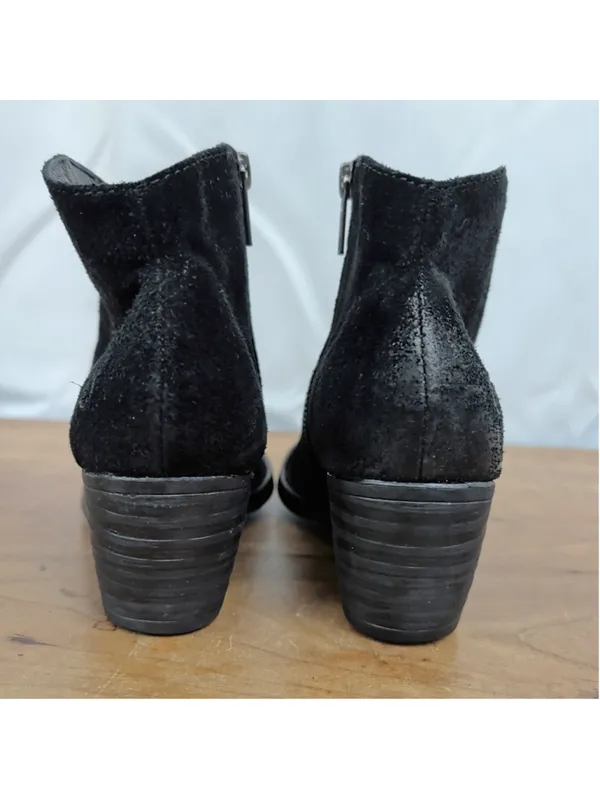 Ladies' Born Side Zip Black Suede Ankle Boots 6.5M Size 6.5 - Image 7