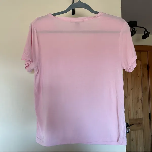 Forever 21 Relaxed Fit Baby Pink Ramen T-Shirt Medium - Image 4