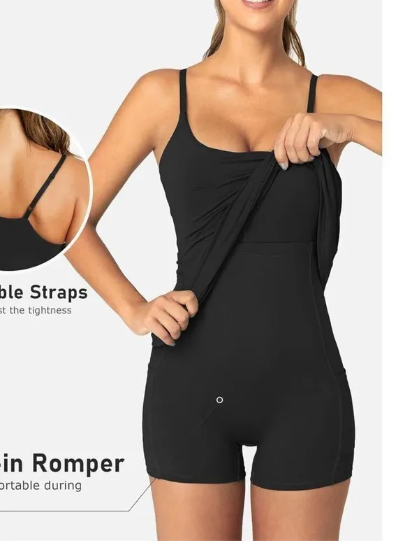 NEW Tennis Golf Dress Built-in Bra & Shorts Dress Pockets S - Image 2